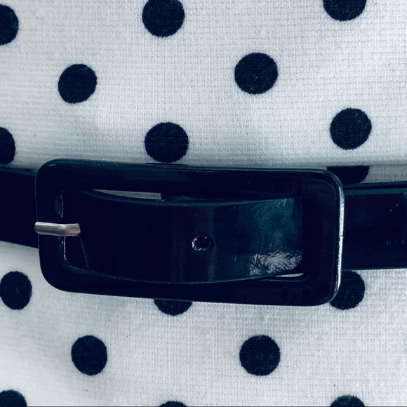 Lauren Ralph Lauren White/Black Polka Dot Dress 10 - Picture 7 of 10